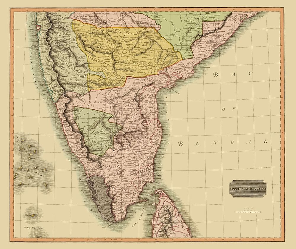 Southern Hindostan British India - Thomson 1816