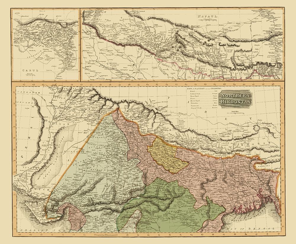 Northern Hindostan British India - Thomson 1817