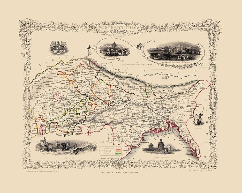India - Tallis 1851