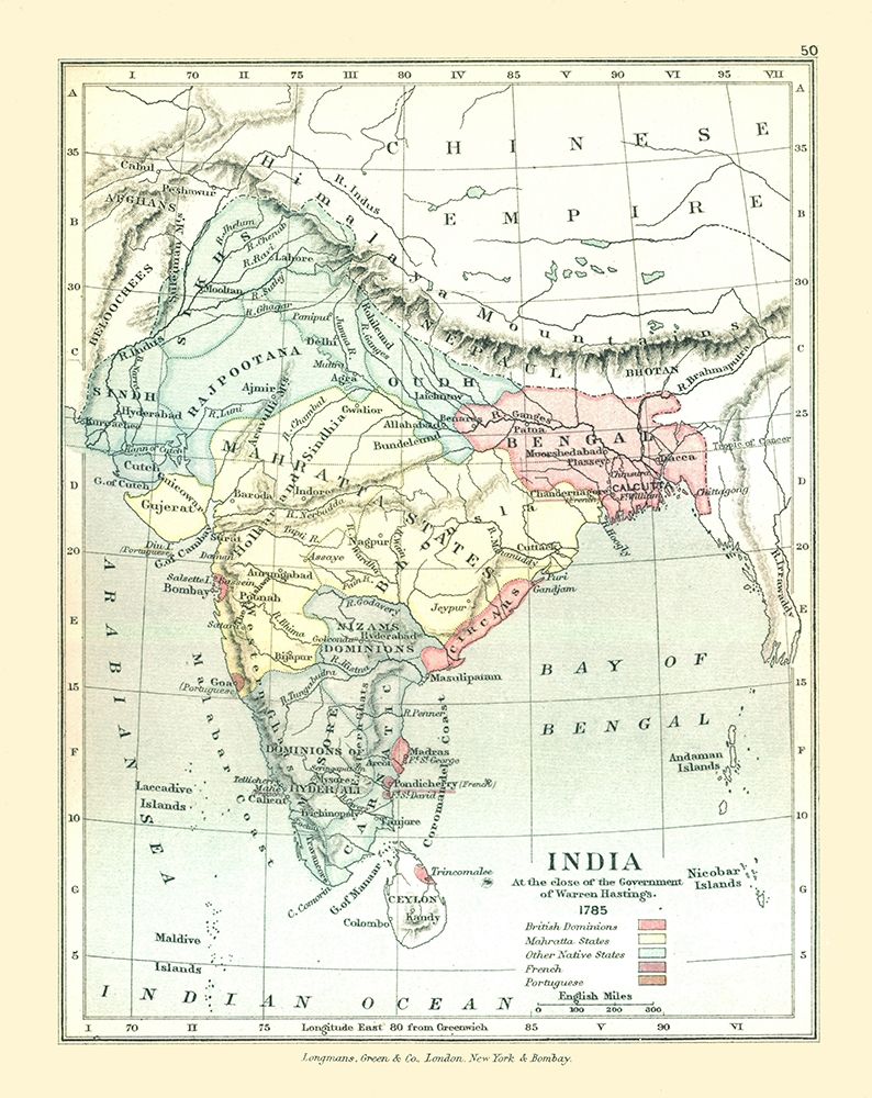 India 1785 - Gardiner 1902
