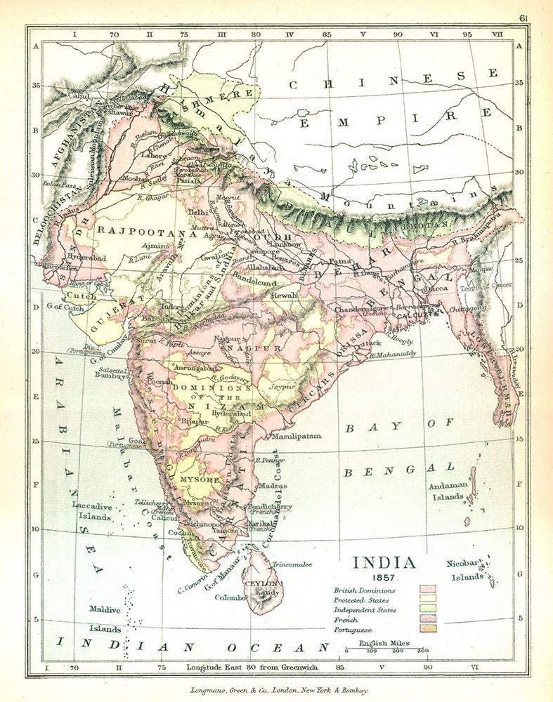 India 1857 - Gardiner 1902