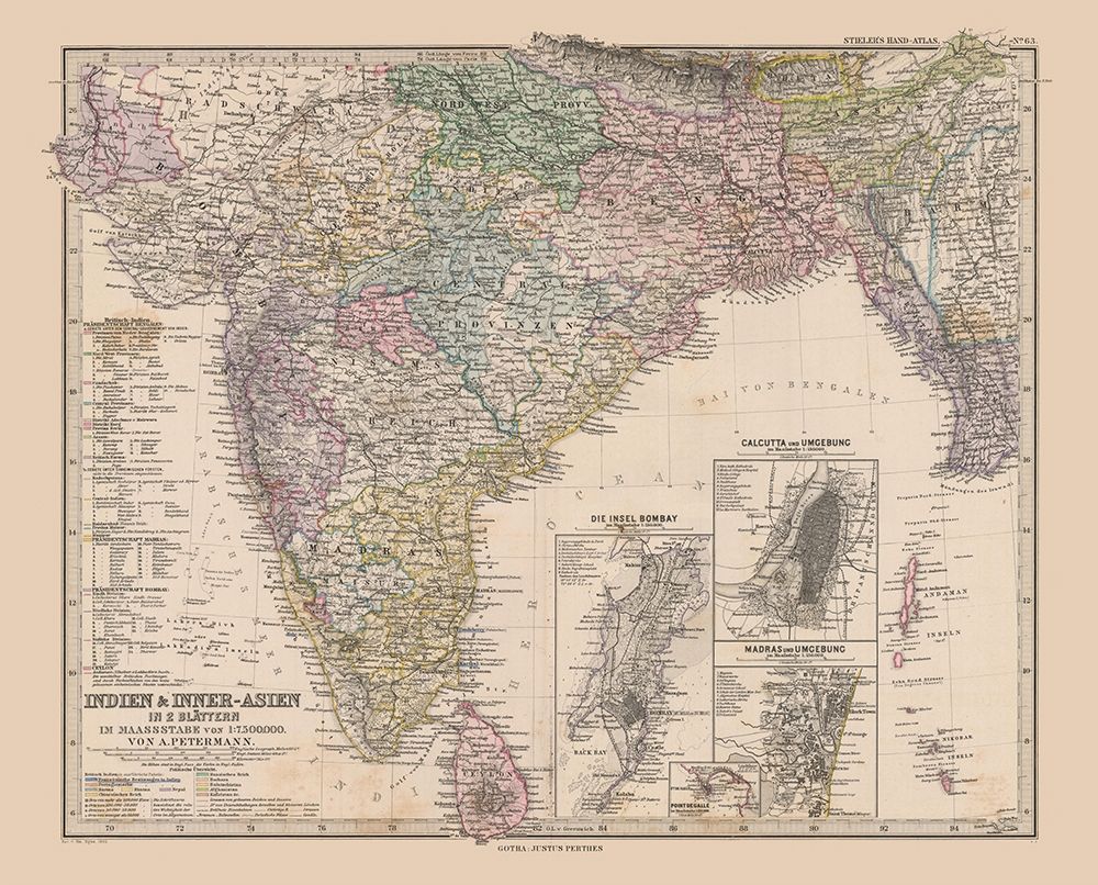 India - Stieler 1885