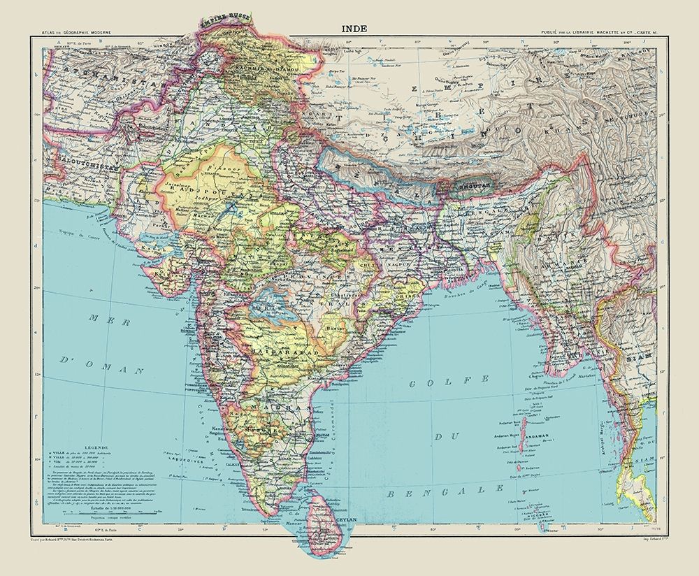 Asia India Sri Lanka Indonesia - Schrader 1908
