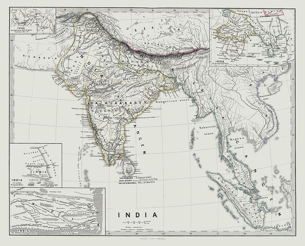 Asia India - Spruner 1865