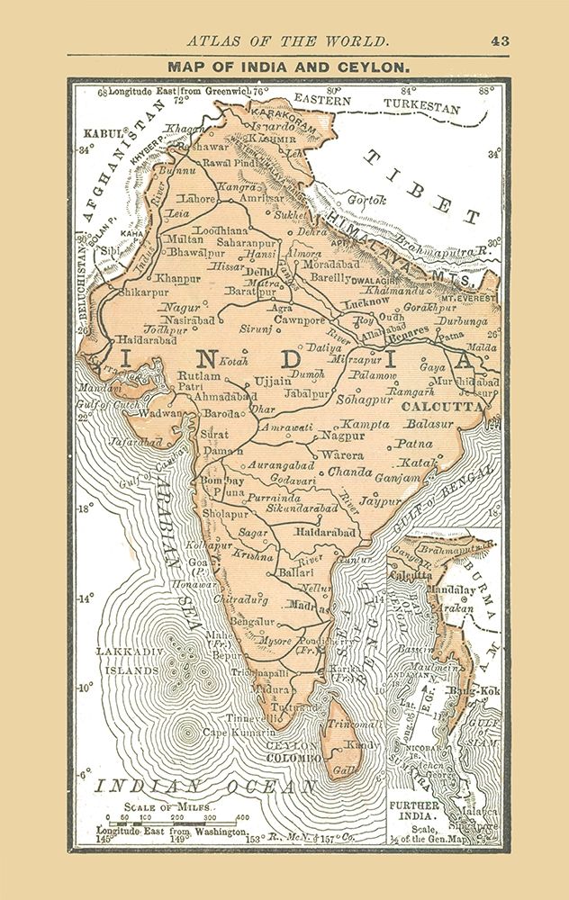 Ceylon India Sri Lanka Asia - Alden 1886