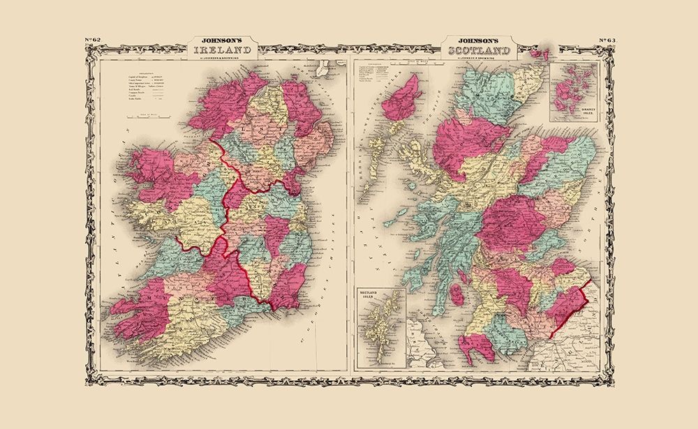 Ireland Scotland - Johnson 1860