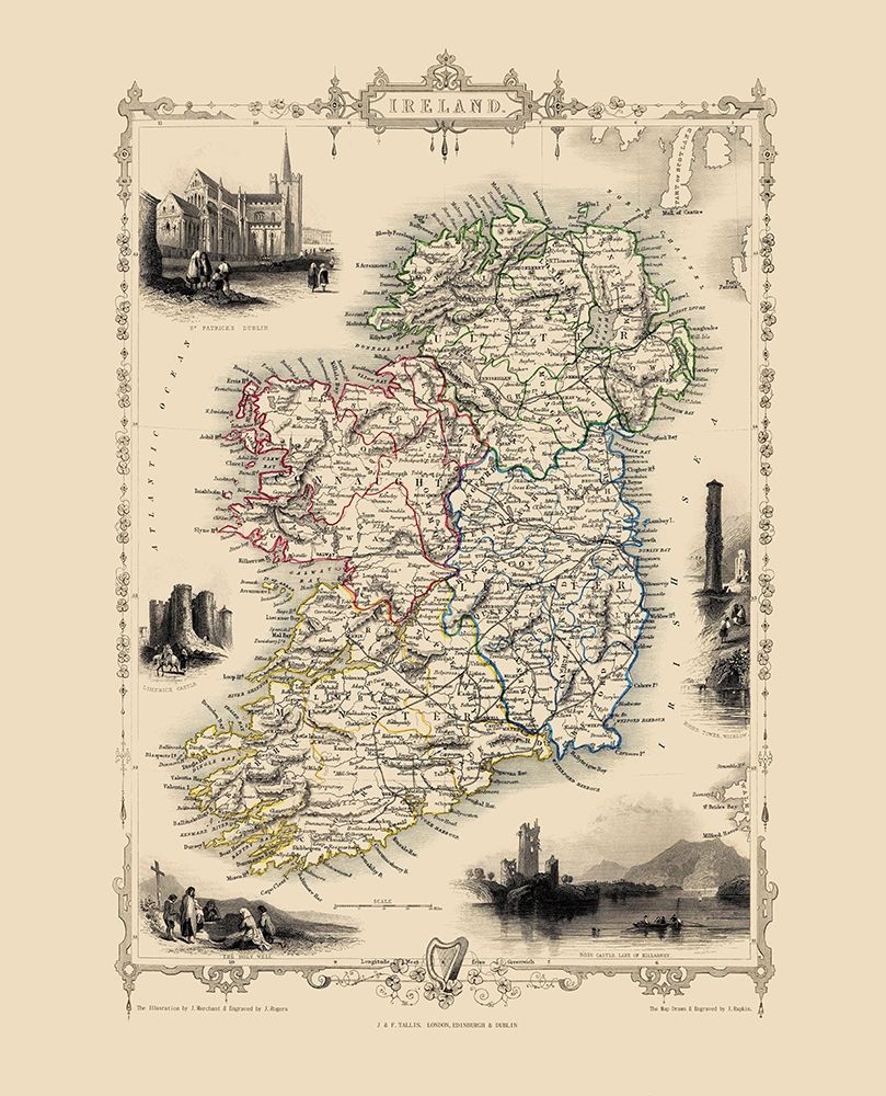 Ireland - Tallis 1851