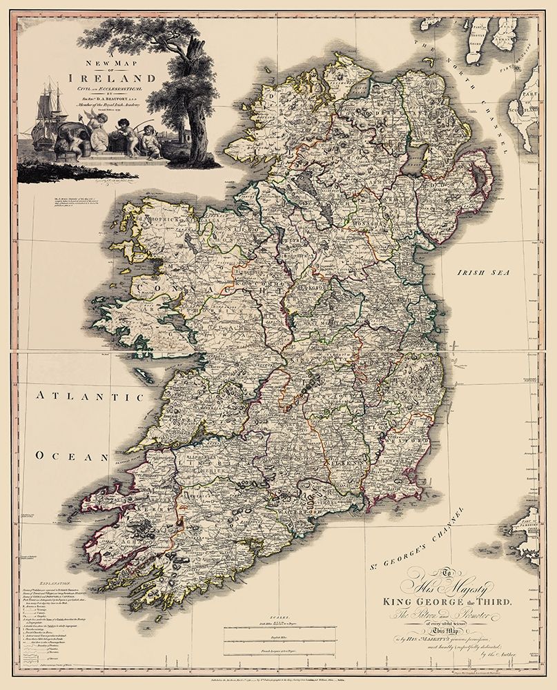 Kildare County Ireland - Beaufort 1882