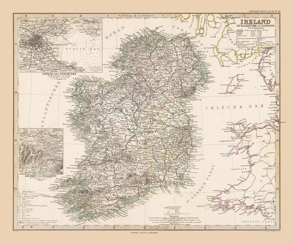 Ireland - Stieler 1885