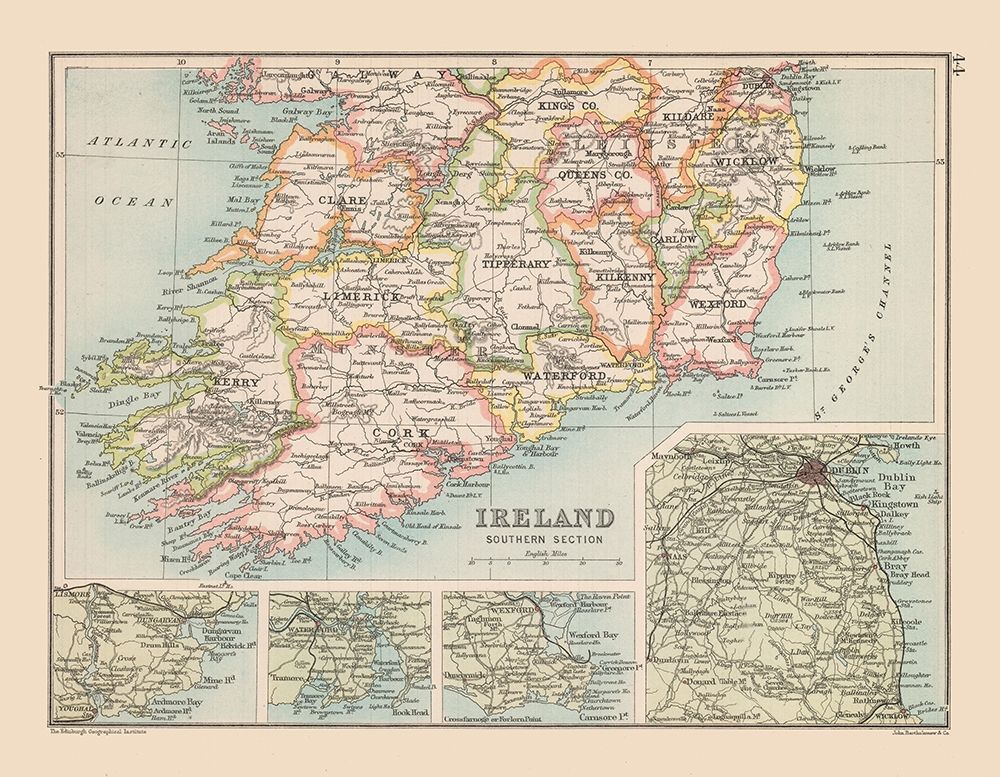Southern Ireland - Bartholomew 1892