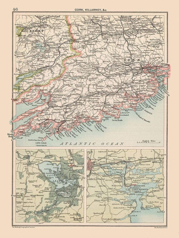 Southern Ireland - Bartholomew 1892