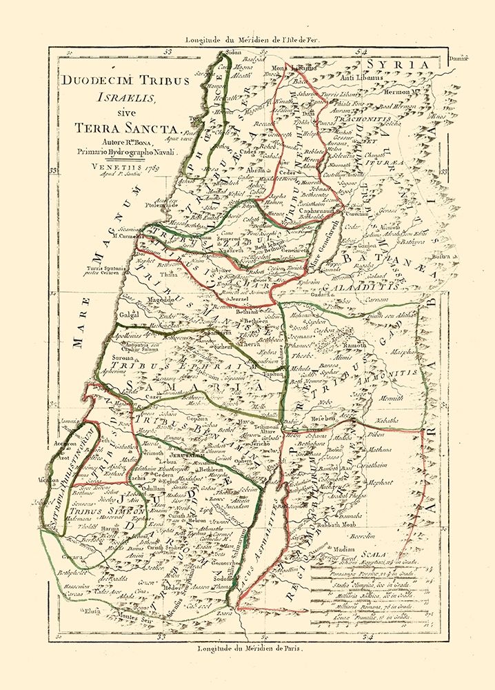 Israel Twelve Tribes - Santini 1794