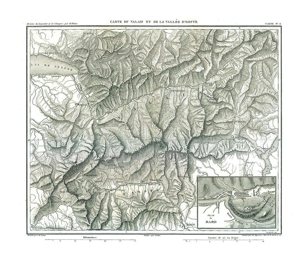Aosta Valley Italy - Thiers 1866