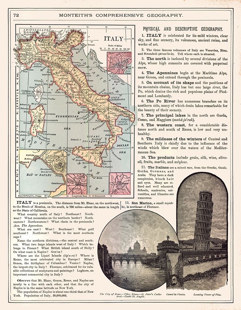 Italy - Monteith 1882