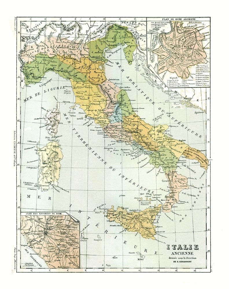 Ancient Italy - Cortambert 1880