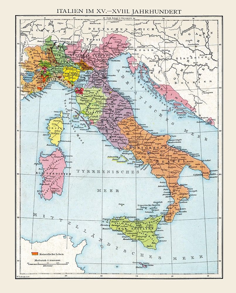 Italy 15-18 Century - Droysen 1886