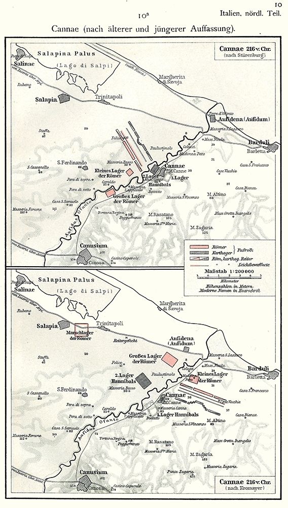 Cannae Italy - Putzgers 1897