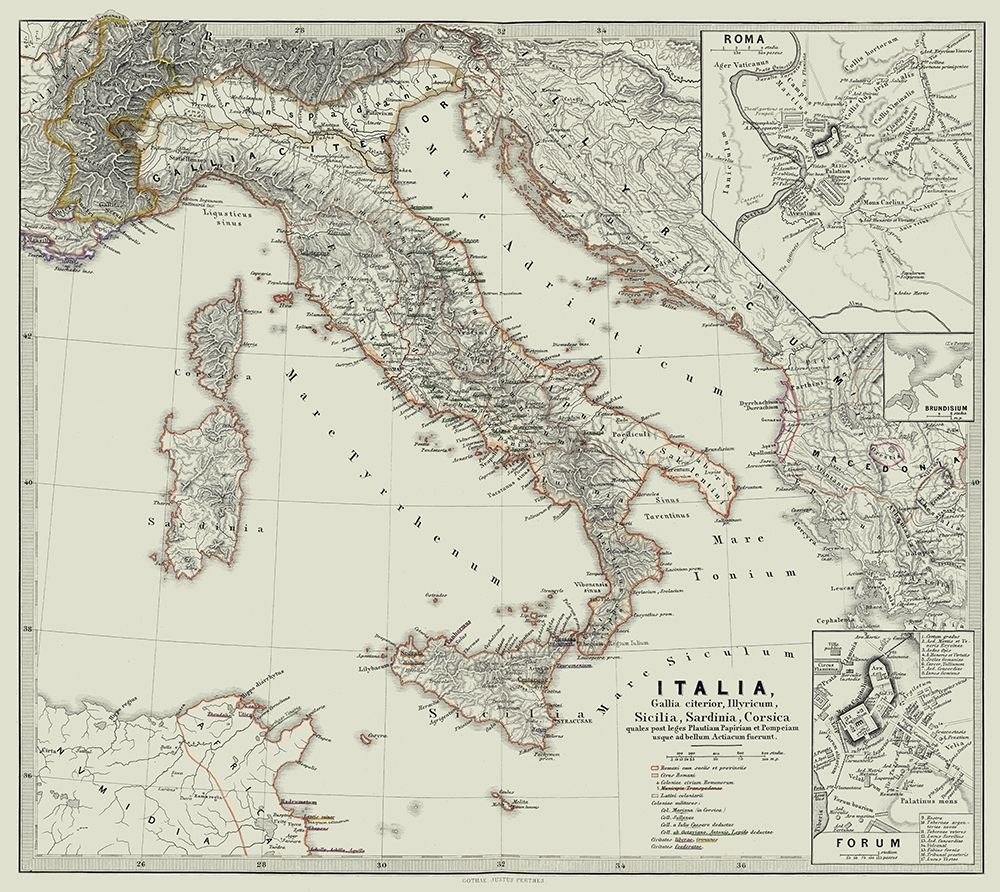 Italy - Spruner 1865