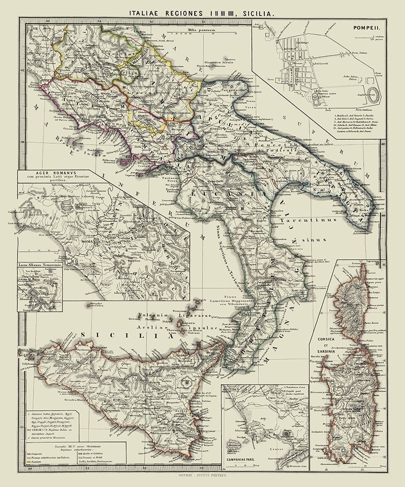 South Italy - Spruner 1865