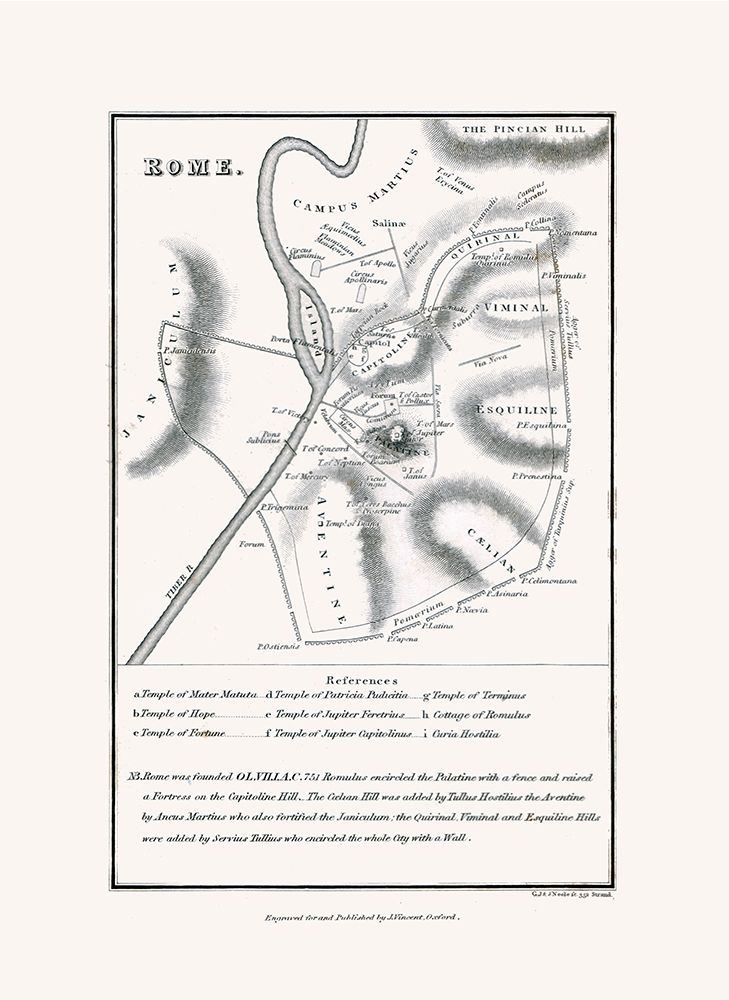 Rome Italy - Oxford 1828