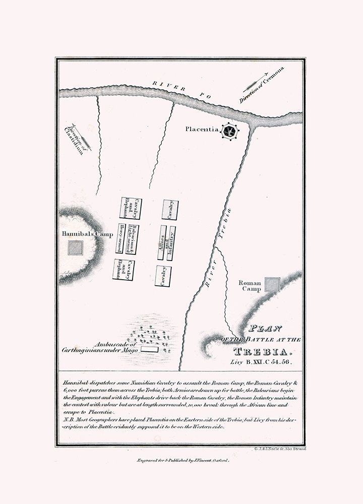 Battle of Trebia - Italy - Oxford 1828