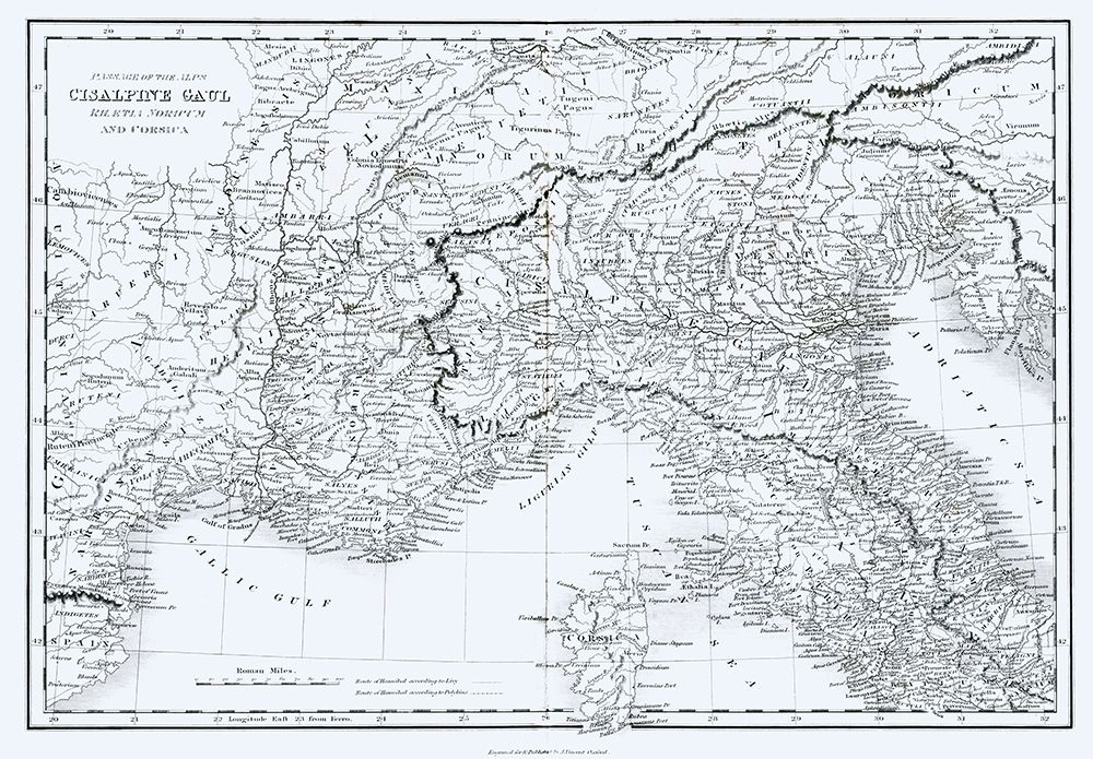 Cisalpine Gaul Rhaetia Noricum Corsica Italy