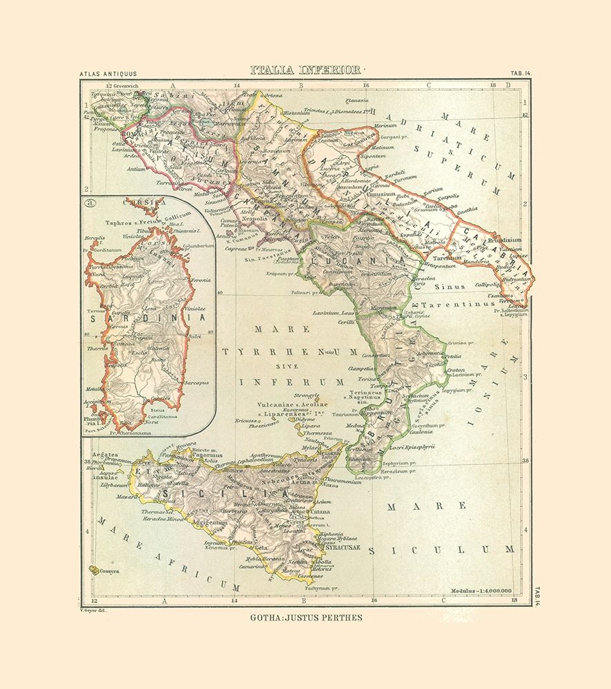 South Italy - Perthes 1896