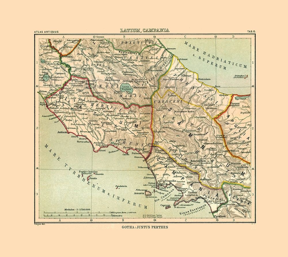 Central Italy - Perthes 1896