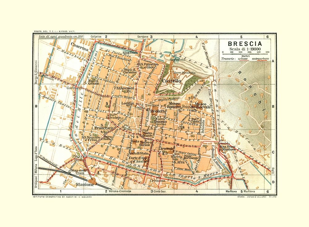 Brescia Italy - Bertarelli 1914