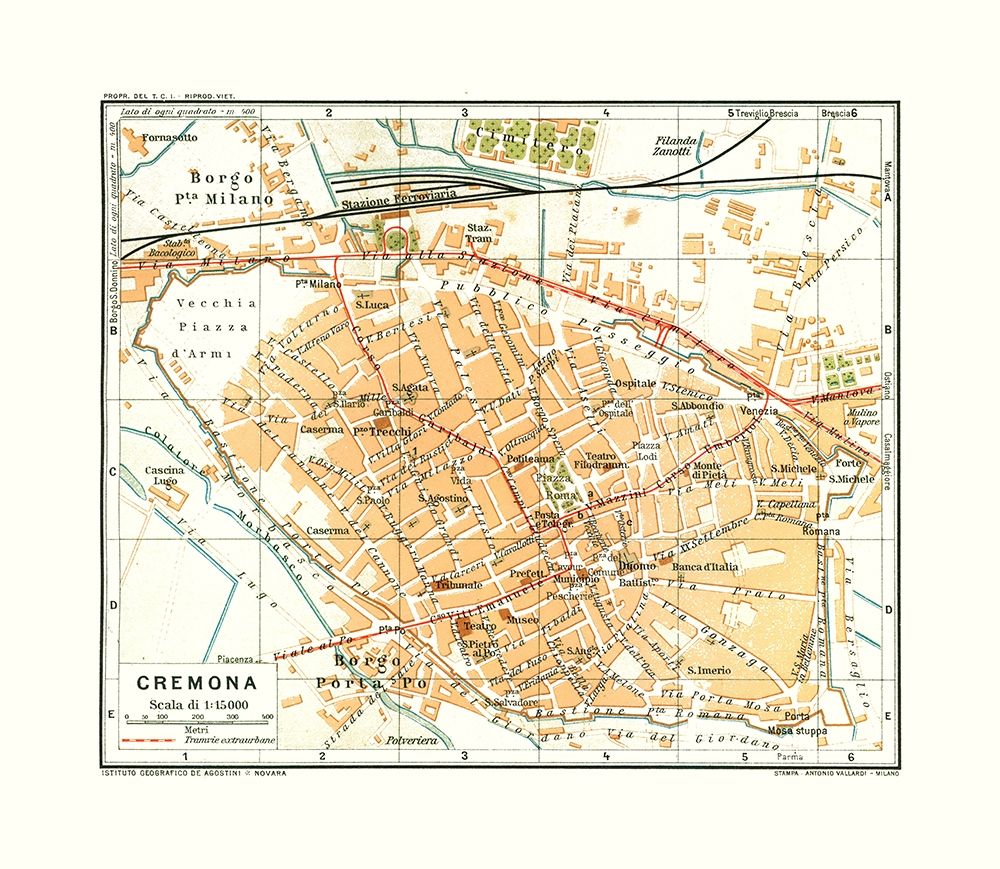 Cremona Italy - Bertarelli 1914