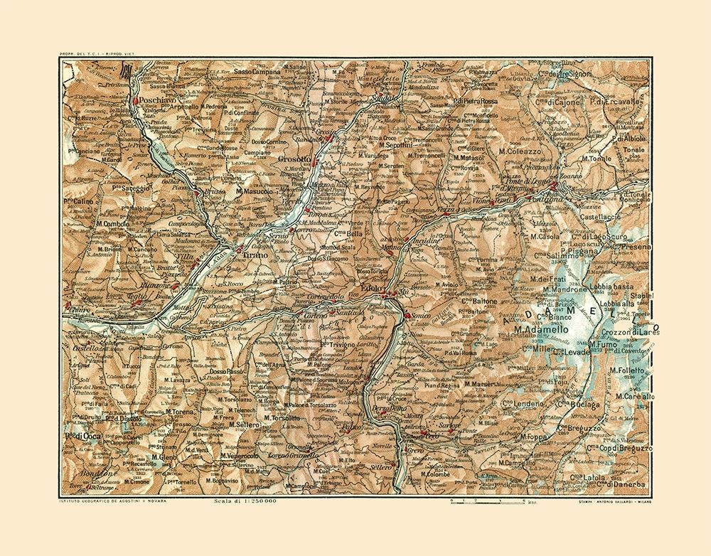 Edolo Region Italy - Bertarelli 1914