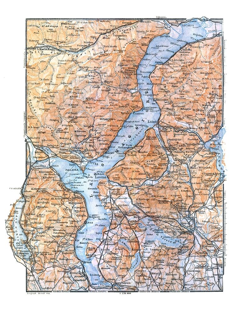 Lake Maggiore Italy - Baedeker 1921