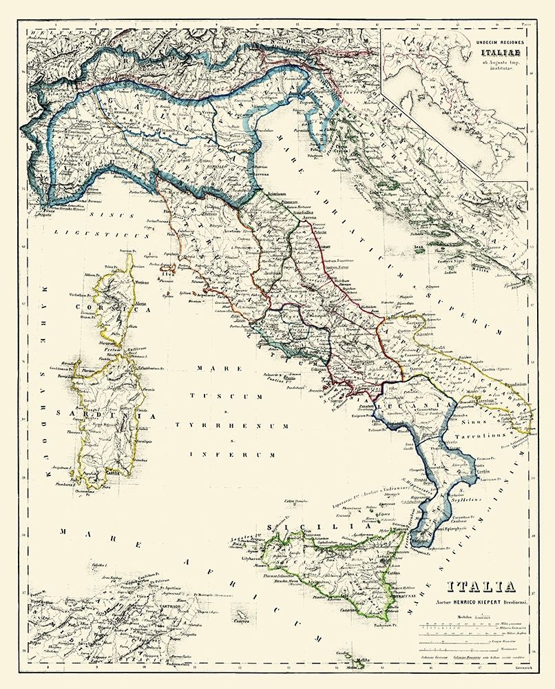 Italy - Kiepert 1903