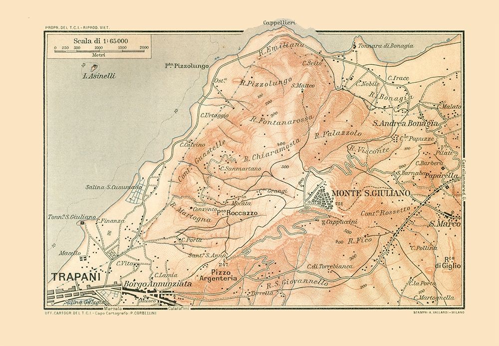Trapani Sicily Italy - Baedeker 1880