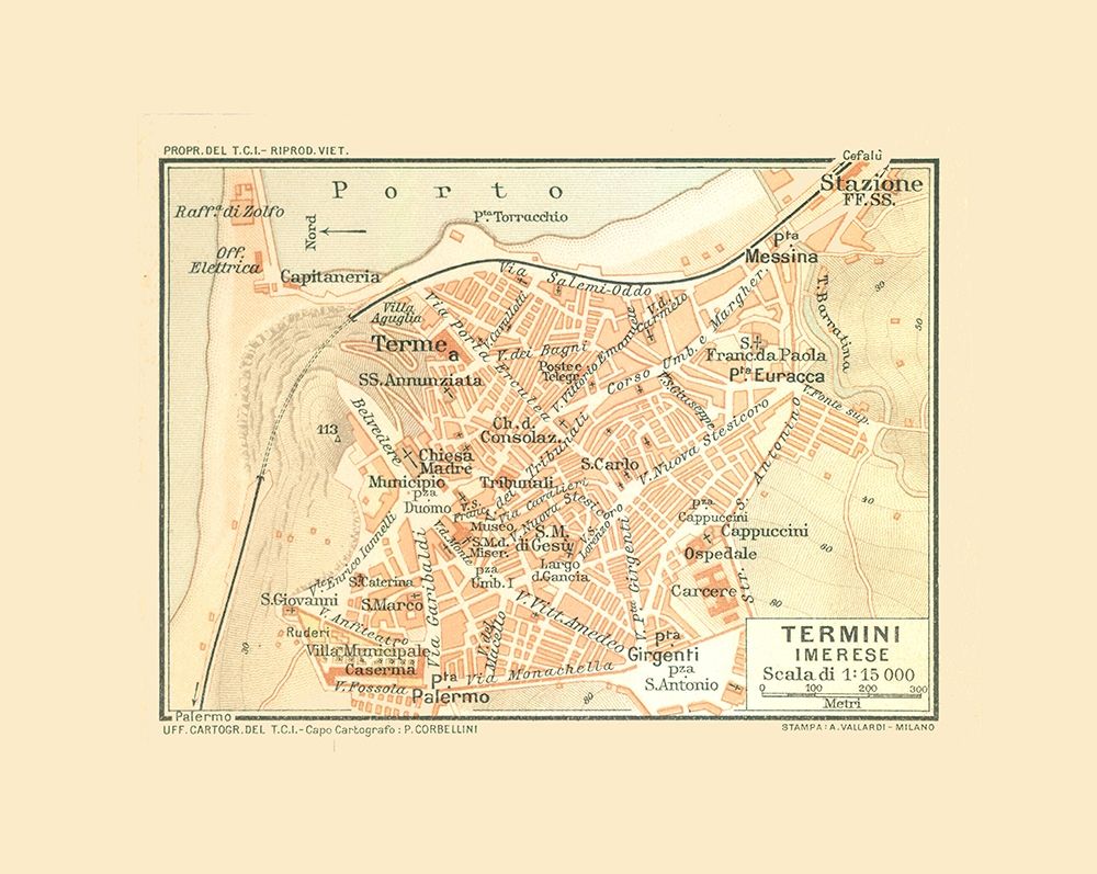 Termini Imerese Italy - Baedeker 1880