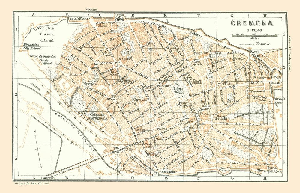 Cremona Italy - Bertarelli 1914