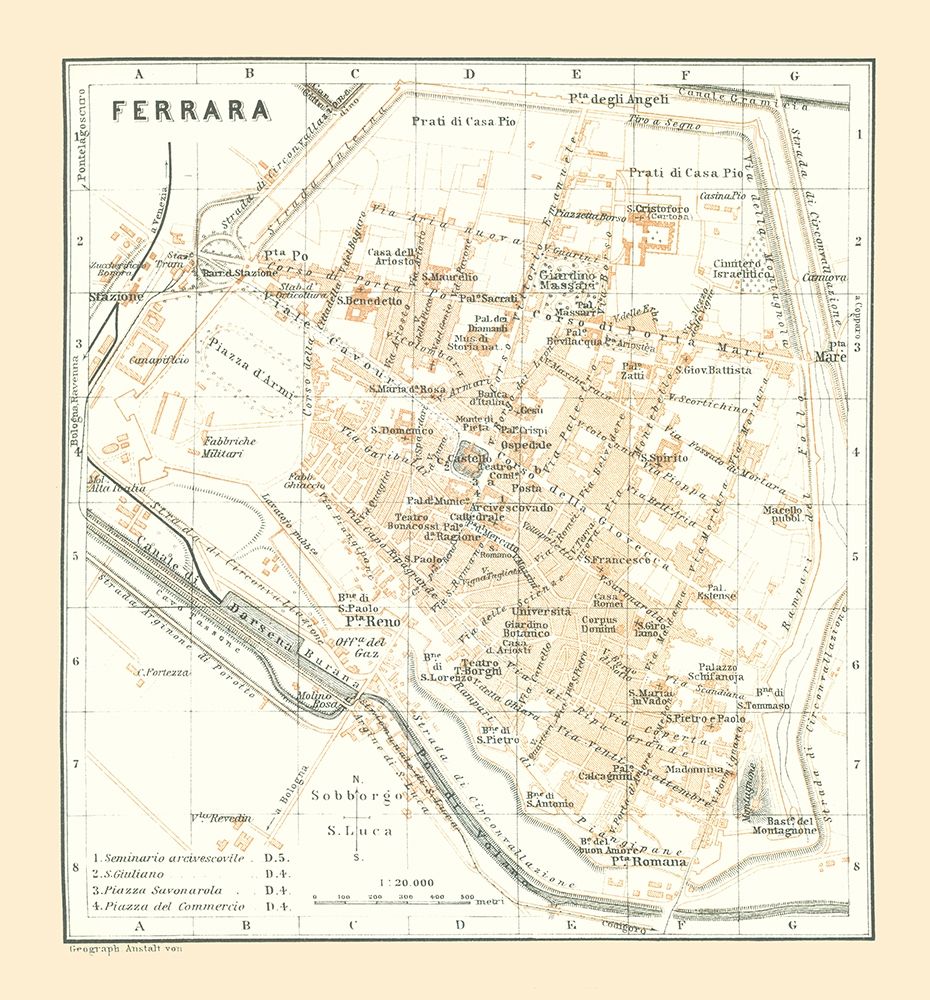 Ferrara Italy - Bertarelli 1914