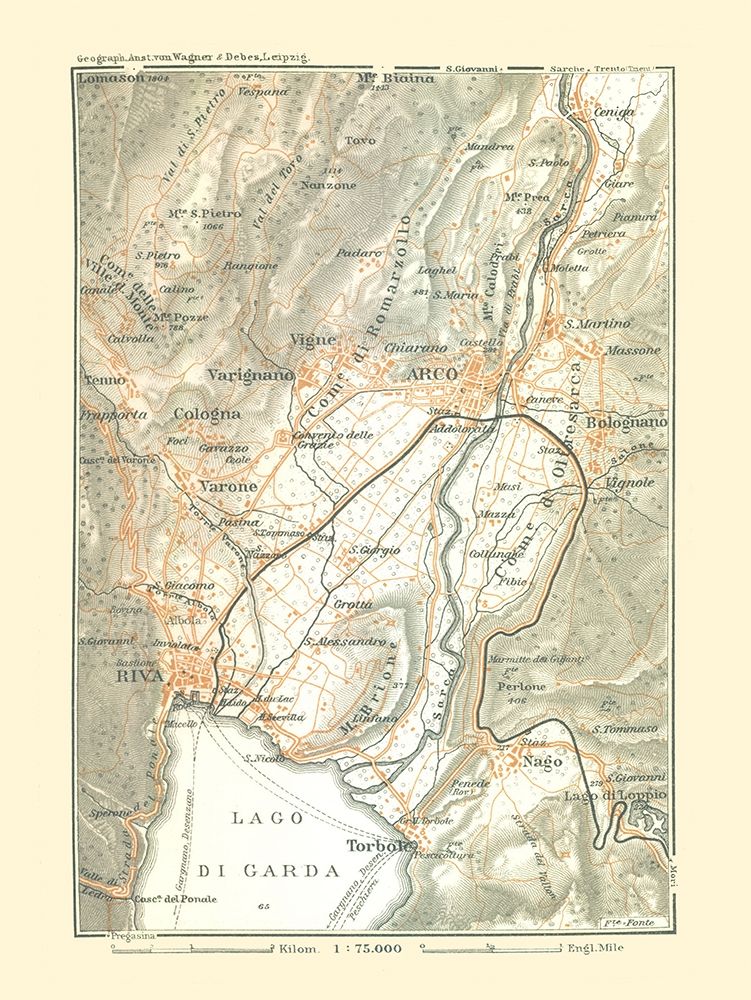 Lake Garda Region Italy - Bertarelli 1914