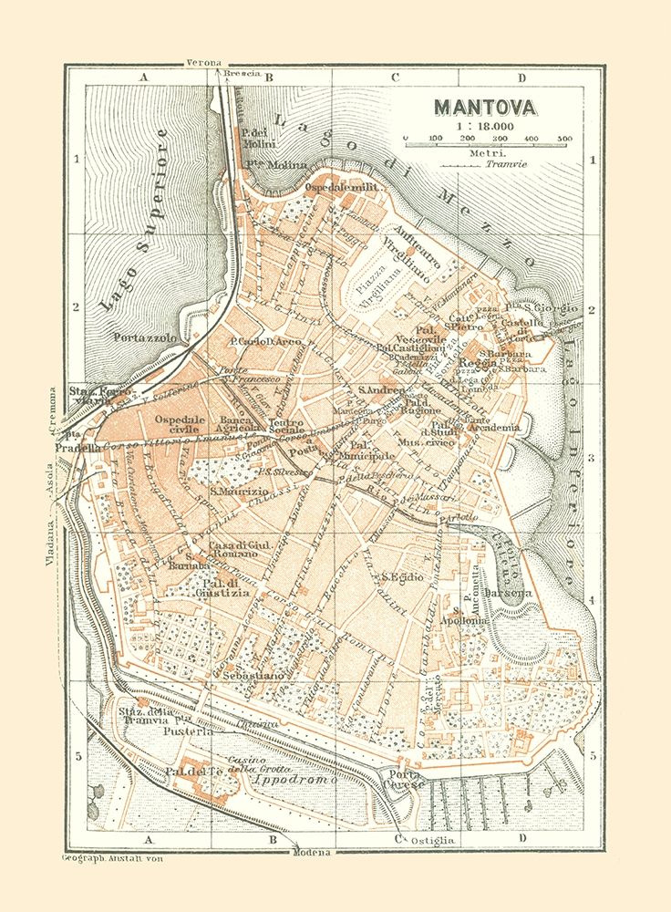 Mantova Italy - Bertarelli 1914