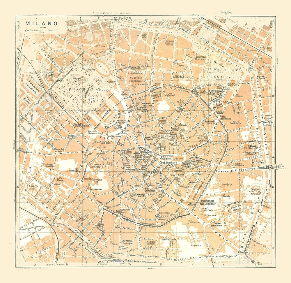 Milan Italy - Bertarelli 1914