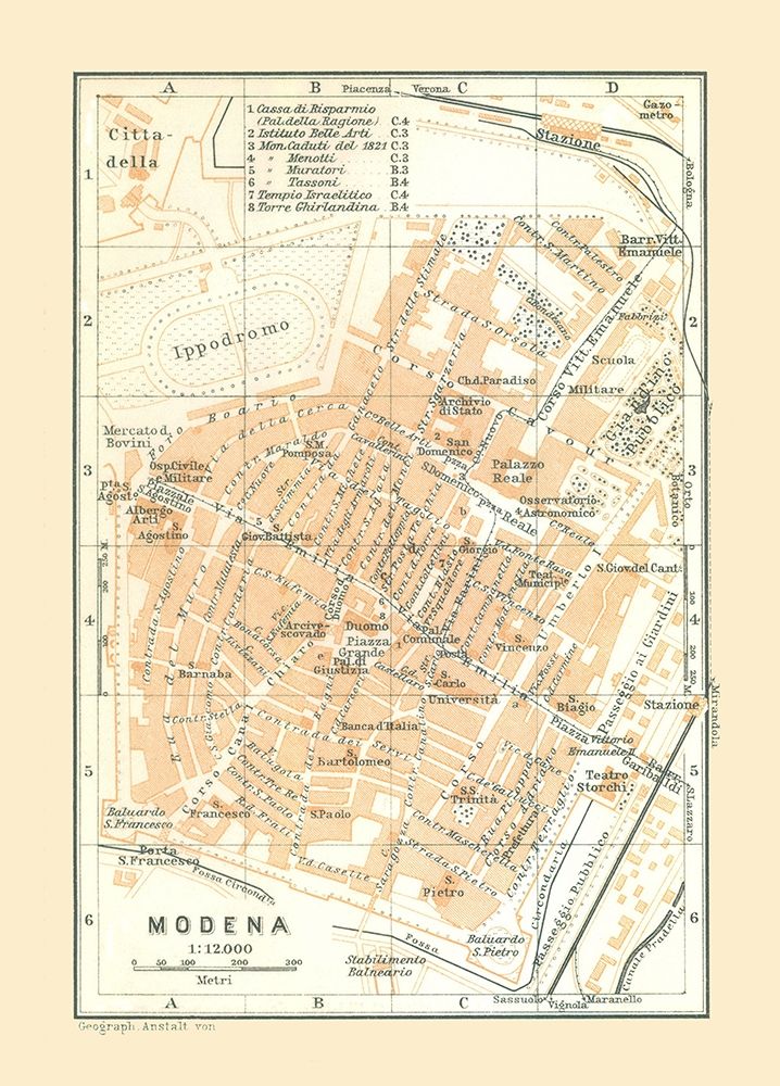Modena Italy - Bertarelli 1914