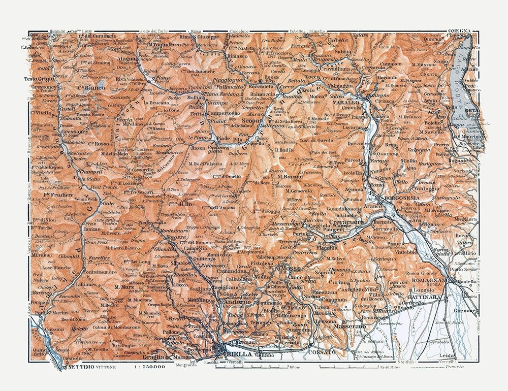 Northern Biella Region Italy - Bertarelli 1914