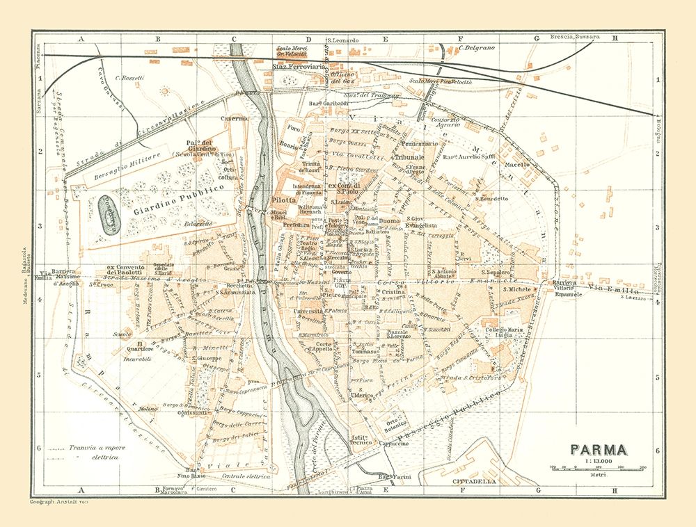 Parma Italy - Bertarelli 1914