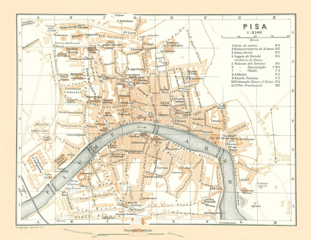 Pisa Italy - Bertarelli 1914