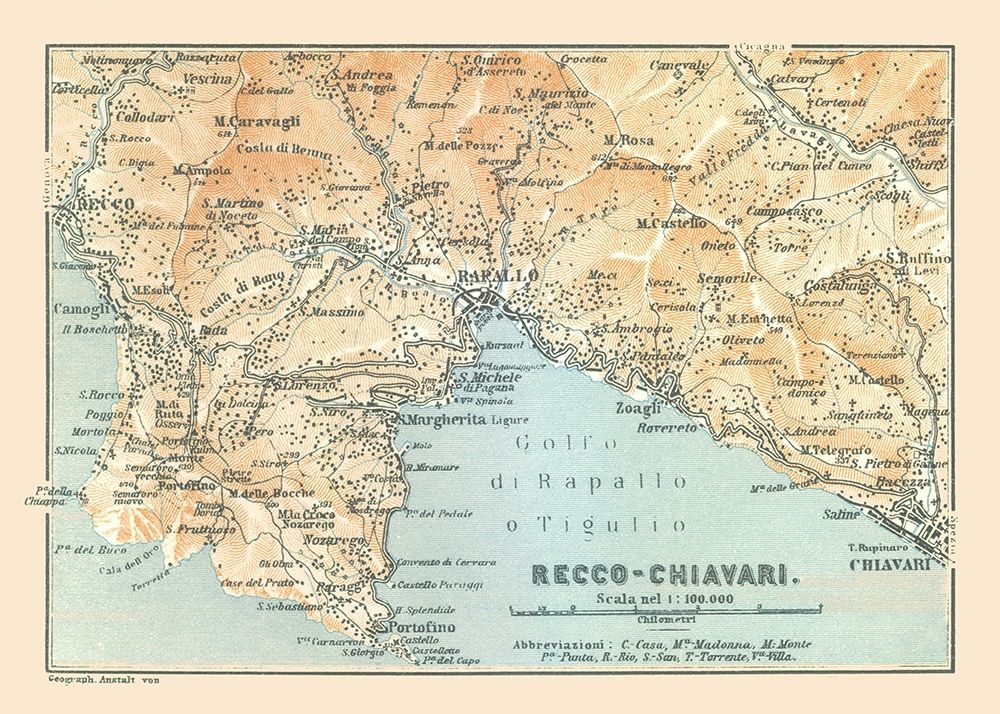 Recco Chiavari Italy - Bertarelli 1914