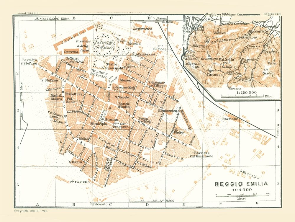 Reggio Emilia Italy - Bertarelli 1914