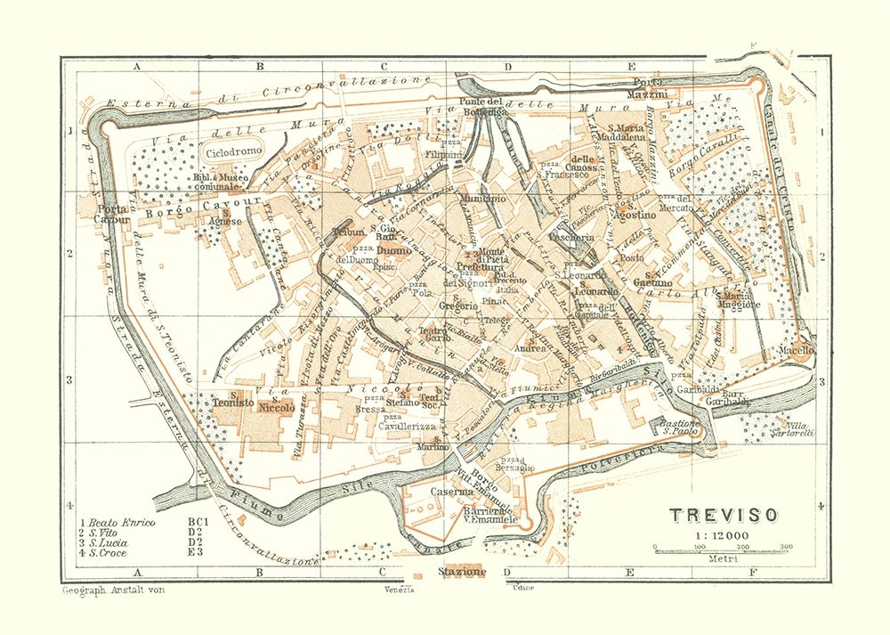 Treviso Italy - Bertarelli 1914