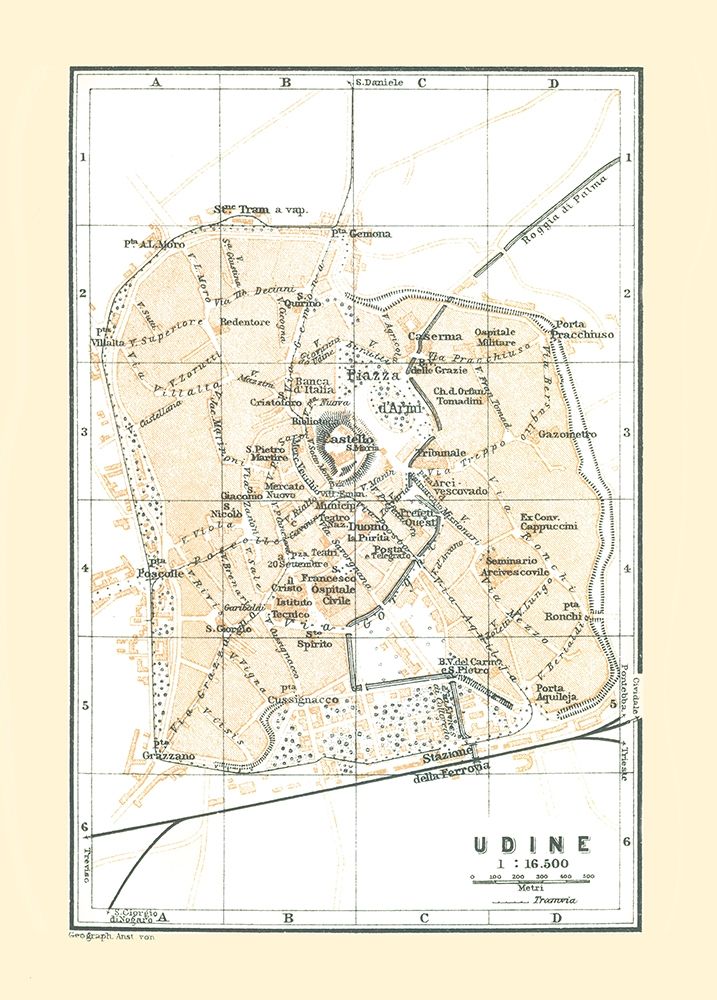 Udine Italy - Bertarelli 1914