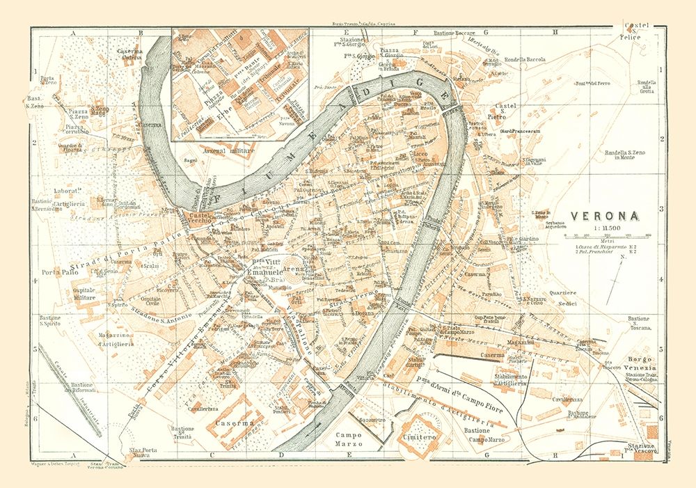 Verona Italy - Bertarelli 1914