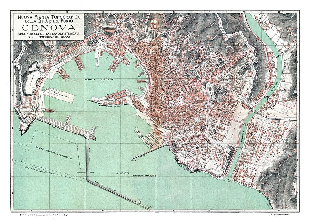 Genoa Italy - Bertarelli 1921
